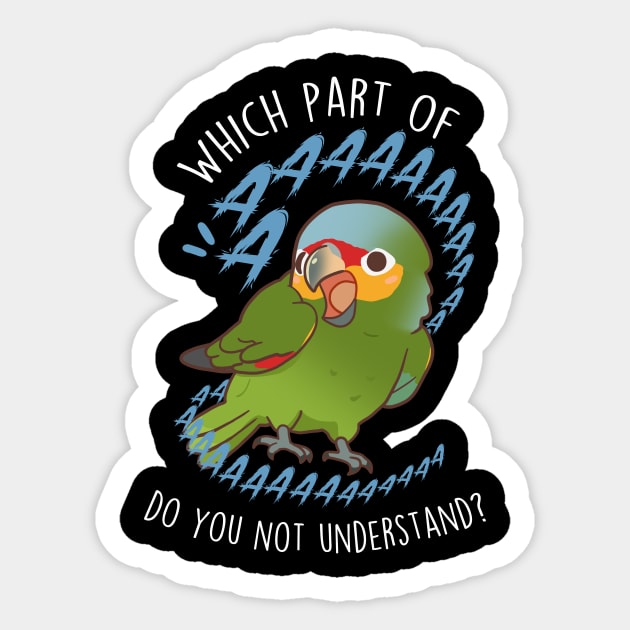 Red-lored Amazon Parrot Aaaa Sticker by Psitta